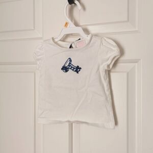 2/$20 Janie & Jack toddler girls t-shirt size 6-12 m